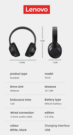 Lenovo Thinkplus TH10 TWS Stereo Headphone Low Latency With Long Endurance Gaming Bluetooth Earphones Music Headset with Mic