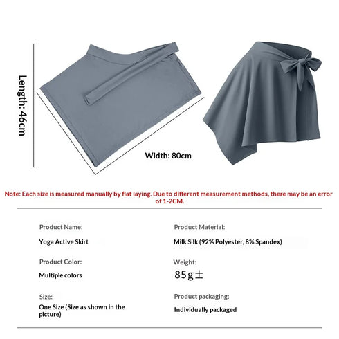 Activewear Skirt  One-piece, Adjustable-strap Skirt That Covers The Hips  Modest Yoga Skirt