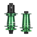 green RUJIXU SLR I9 690 Click Hub 7 Bearing MTB Mountain Bike Hub Front Rear 32Holes QR TA BOOST Disc Brake Bicycle MS/XD Hubs