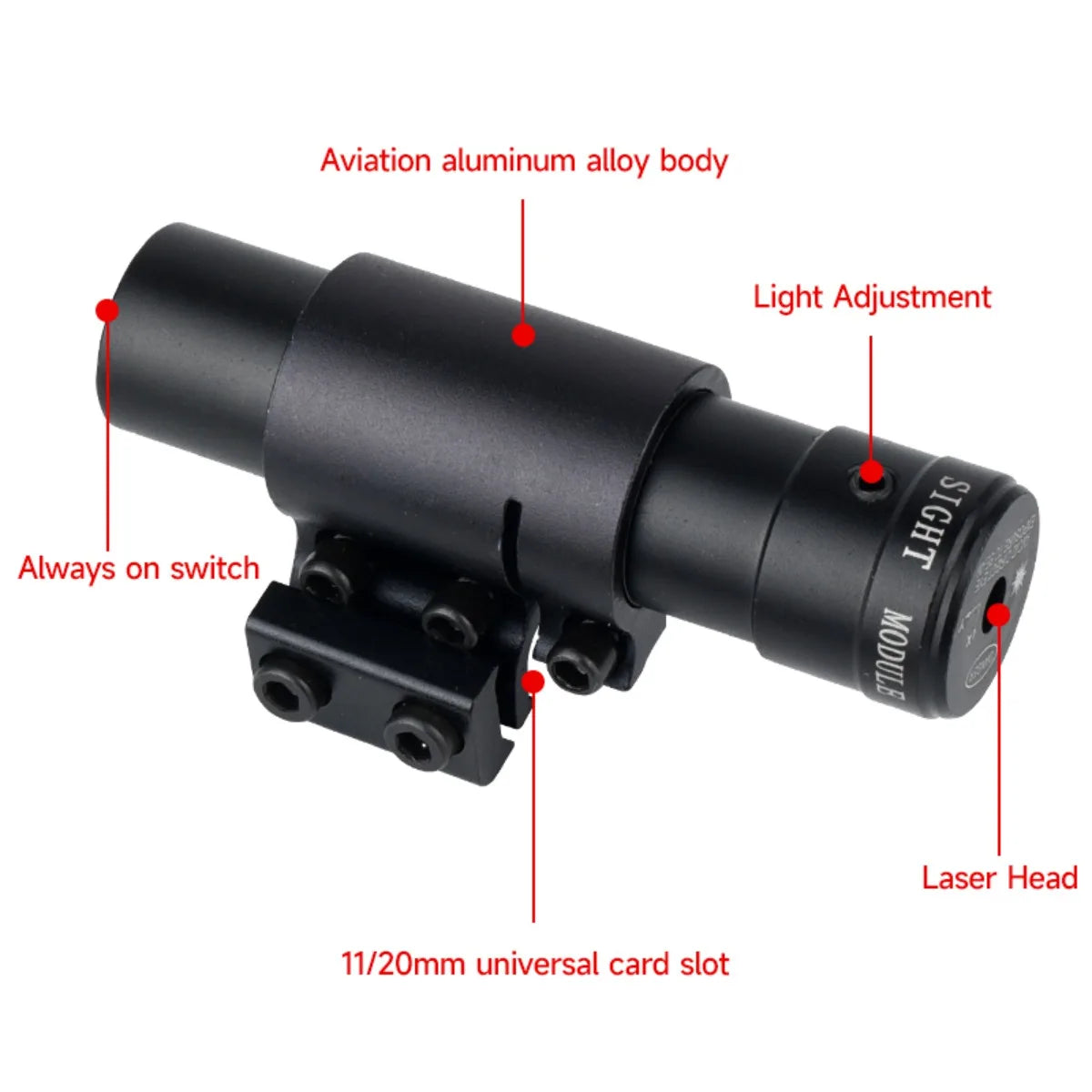 Outdoor Red Dot Red/Green Laser Sight Hunting Accsesories Sports Long Distance Laser Calibrator for 11/20mm Rail