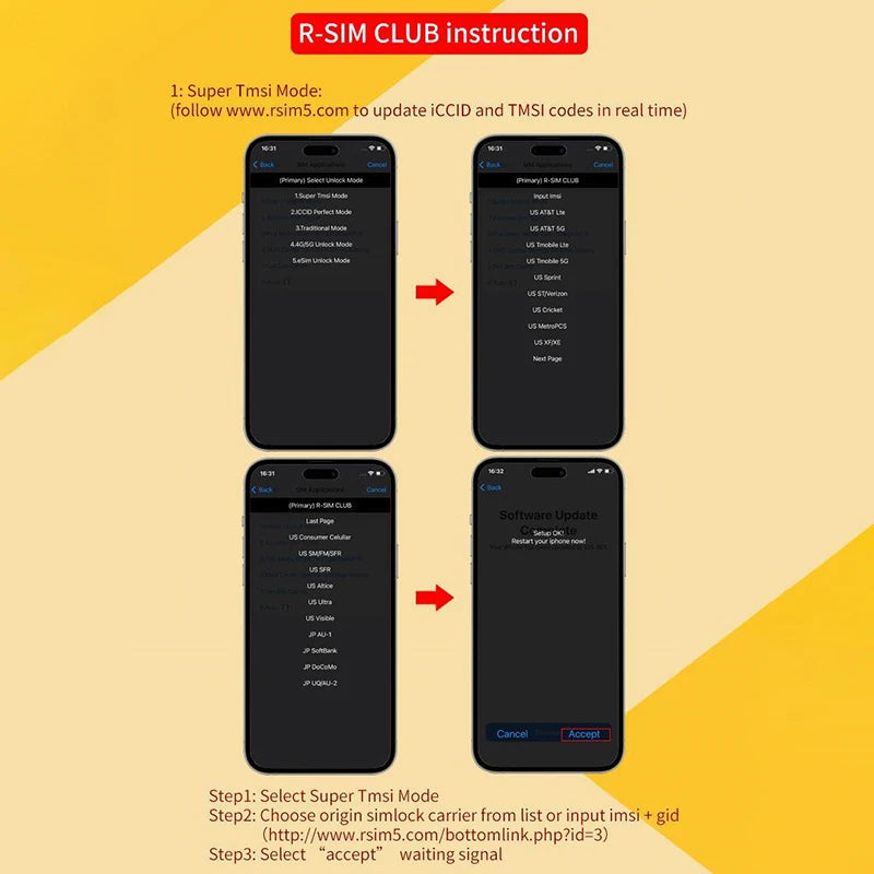 R-SIMCLUB Unlock Card TOP NEWEST MKSD ULTRA V5.3 adhesive 5G MODE QPE IOS16.X IP14 12 sprint cricket metroPCs T-mobile SoftBank