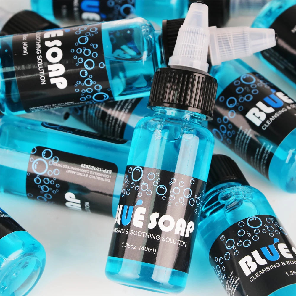 Tattoo Green Soap and Blue Soap - Super Concentrated Tattoo & Piercing Cleanser for Tattoo Studios, Tattoo Artist & Beginner