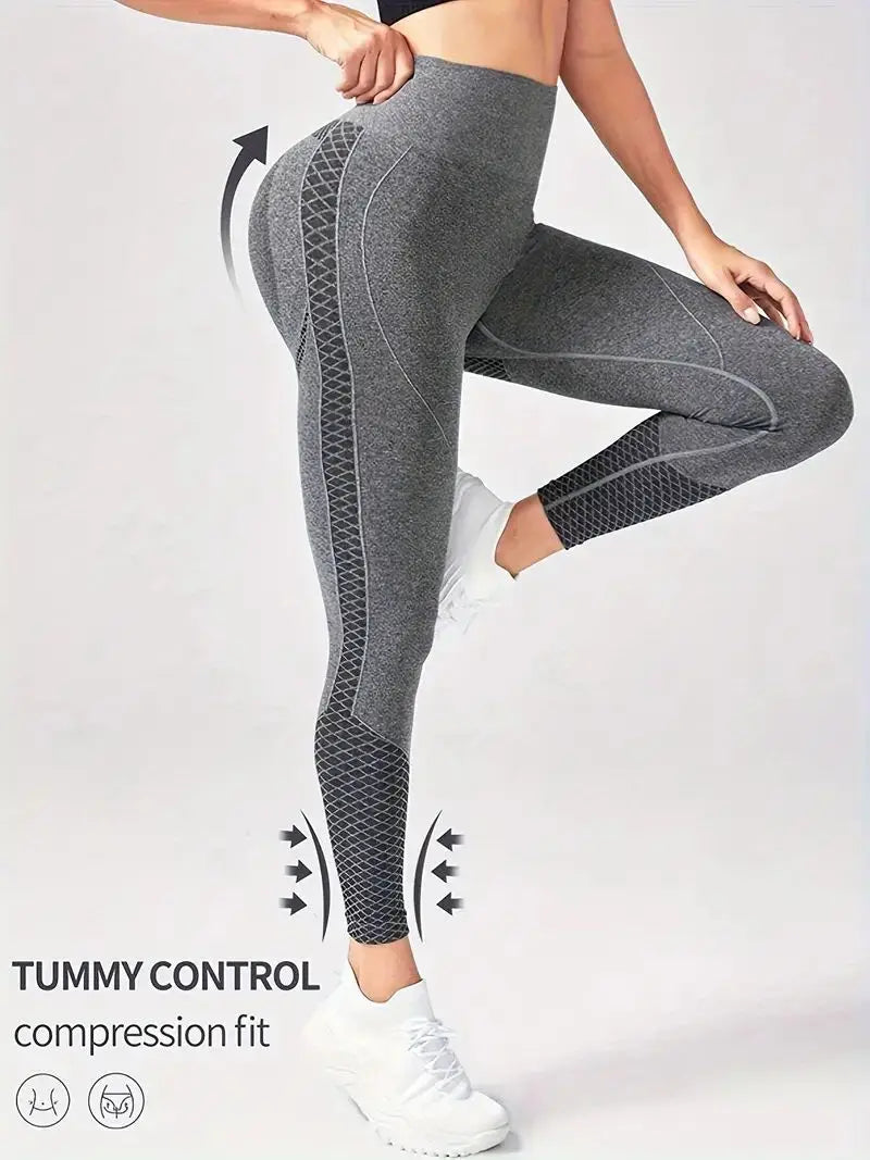 Women Seamless Yoga Leggings High Waist Push Up Tights For Gym Workout Running Fitness Daily Wear