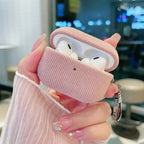 Winter Matte Corduroy Fabric Hook Earphone Case For Apple Airpods 1 2 3 4 Pro 3 2 Wireless Bluetooth Earphone Anti Scratch Cover