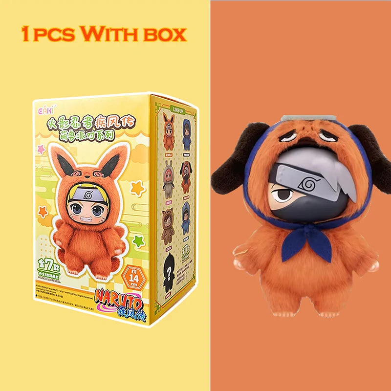 EAKI Naruto Blind box Shippuden Naruto Uzumak Sasuke Kakashi Party Series Stuffed Doll Handmade Ornament Toy Collection Gift