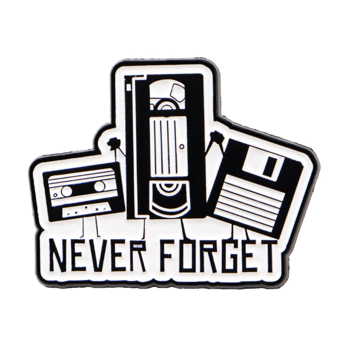 Retro 80s 90s Enamel Pins Vintage Cassette Tape Brooches Old School Lapel Pins for Backpacks Jewelry Gift For Friends