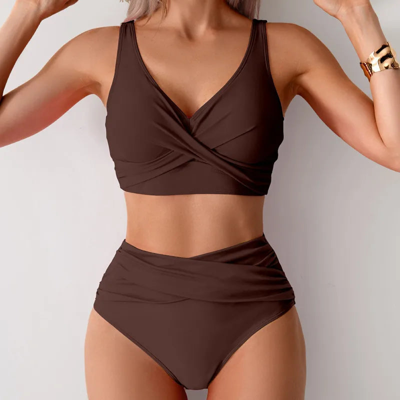 Summer Sexy Bikinis Push Up Swimsuits Women Swimwear For Female Beach Swim Wear Bathing Suits High Waist Bikini Set Pool Bather Main image