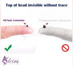 ADEIRS Color  8D Tip Hair Extensions 100% Real Human Hair Microbeads Extensions Color Purple Blue Pink Gray 18-20inch