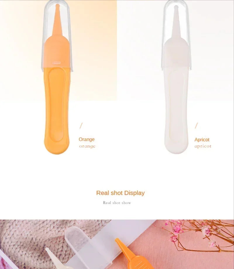 Baby Nose Cleaner Tool Toddler Nasal Cavity Care Supplies Kids Safety Tweezers Cleaning Forceps Baby Essentials Plastic Tweezers