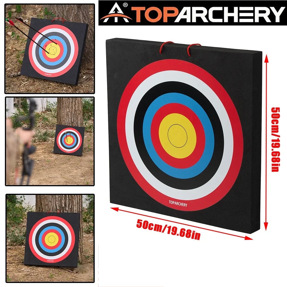 Toparchery 50x50x5cm EVA Archery Target High Density Durable Foam Shooting Target for Professional Hunting Training Equipment
