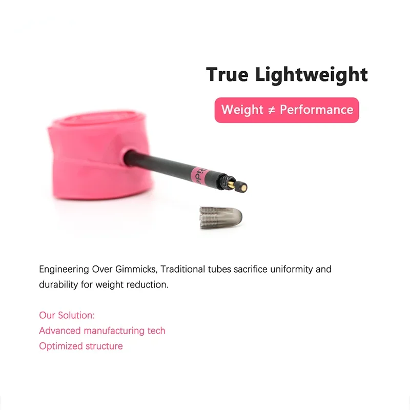 RideNow 700c Tpu Inner Tube 700Cx18-32C/32-47C Road Gravel Bike Plastic Valve & Removable Metal Valve Core External Thread Tube