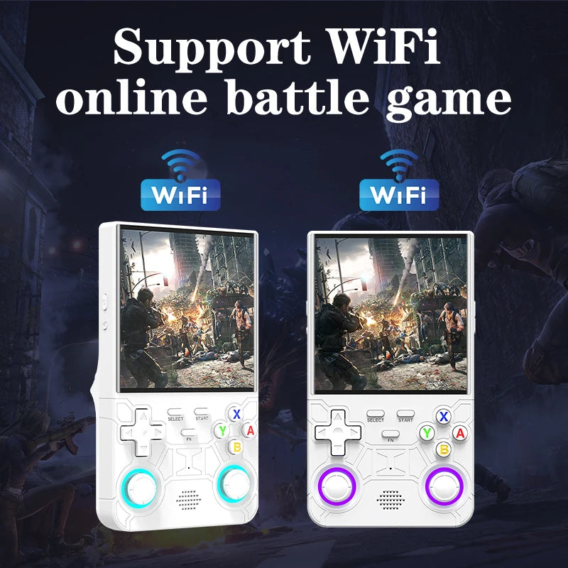 R36 Ultra Handheld WIFI Game Player 4 Inch IPS Screen Open Source Retro Video Player 64G/128G Memory up to 20000+ Games