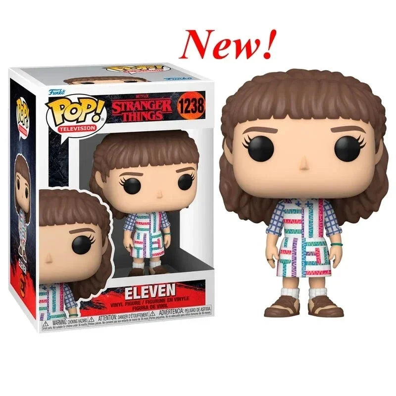NEW!!! FUNKO POP Stranger Series #1462 Eddie #1250 Dustin Steve Robin Eleven Vinyl Action Figure Collection Models for Gifts