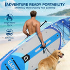 Inflatable Rise Up Paddle Board Stand-up Paddleboard Full Kits with Adjustable Paddle/Hand Pump for Outdoor Water Sports Surfing