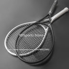 1pcs 27inch Technical Type Tennis Rackets Strung Carbon Aluminum Alloy Recreational Racquet Shockproof With Carry Bag For Adult