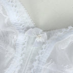 Large Size Sexy Bra for Women Ladies Underwear Translucent Lace Chiffon Wireless Minimizer Lingerie Brassiere Bralette Tops