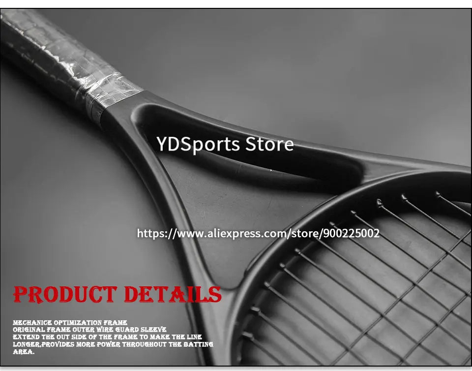 1pcs 27inch Technical Type Tennis Rackets Strung Carbon Aluminum Alloy Recreational Racquet Shockproof With Carry Bag For Adult