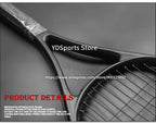 1pcs 27inch Technical Type Tennis Rackets Strung Carbon Aluminum Alloy Recreational Racquet Shockproof With Carry Bag For Adult
