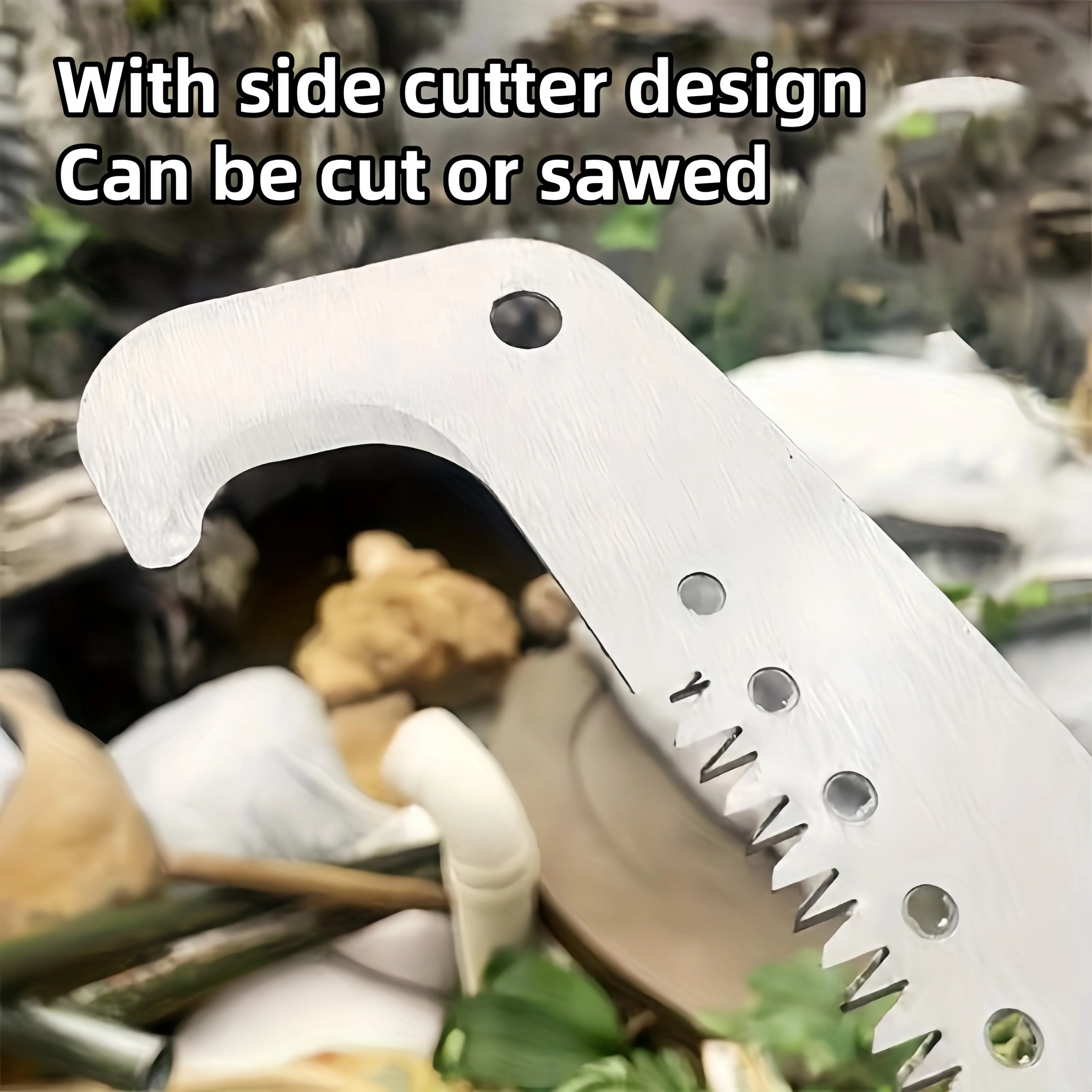 Extended double-hook aerial saw, multi-functional garden pruning saw, telescopic fruit tree pruning saw, garden pruning tool