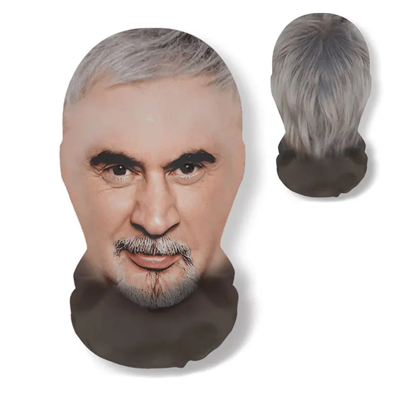 3D Full Face Mask Elastic Mesh Balaclava Headcovers Funny Cosplay Internet Celebrity Style Props for Party Holiday Dress Up