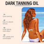 OceAura Tanning Oil Lotion Deep Moisturizing Nourishing Skin Rejuvenating Long Lasting Tan Lightweight Non Greasy Bronzing Oil