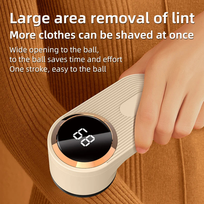 2025 New 1200mAh Lint Remover for Clothing LED Digital Electric Pellet Fluff Remover USB Rechargeable Fuzz Fabric Shaver Sweater Secondary image