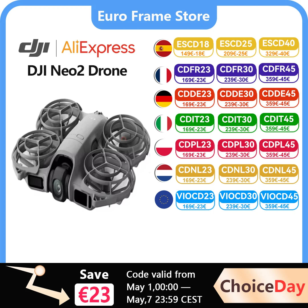 DJI Neo2 Drone Fly Camera Drone 4K stabilised Video 151g Light & Portable Full-Coverage Propeller guard nine 2 C0 Main image