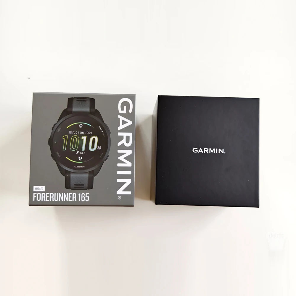 Garmin Forerunner 165 Smartwatch 1.2inches Colorful AMOLED Display GPS Metrics and Recovery Insights Monitoring Fitness Tracker