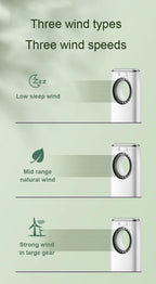 Water-Cooled Air Conditioning Fan Chiller Leafless Electric Refrigeration Cooling Remote Timer Humidifier Conditioner Cooler  EU