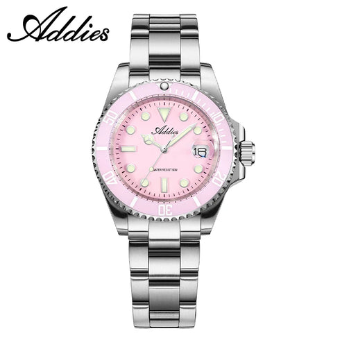 ADDIES Luxury Women's Watches Elegant Classic 36mm Business Ladies Watch BGW9 Luminous Waterproof Steel Quartz Woman Watches