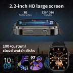 LIGE 2026 New AI Healthy Diagnose Smart Watch Blood Lipid Uric Acid Bluetooth Call Blood Pressure Health Smartwatch Men Women