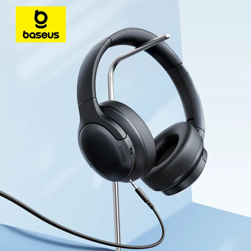Baseus BH1 Lite Wireless Headphones Bluetooth 6.0 ENC Clear Call Headsets Super Bass Hit Earphones 80H Playtime Over Ear Headset Main image