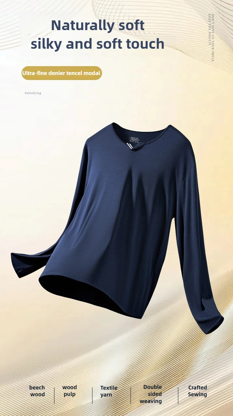Men Pajamas Set Ultra Fine Tencel Modal Spring and Summer Comfort Loungwear Luxury Men Pajamas