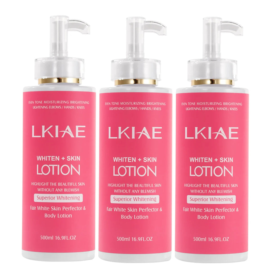 AILKE Superior Whitening Body Lotion, Moisturizing, Smooth Skin, Reduce Dark Spots, With Rose Essential Oil, Niacinamide, 500ml