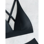 S - XL Cross Back Mini Micro Thong Bikini Female Swimsuit Women Swimwear Two-pieces Bikini set Bather Bathing Suit Swim K5022