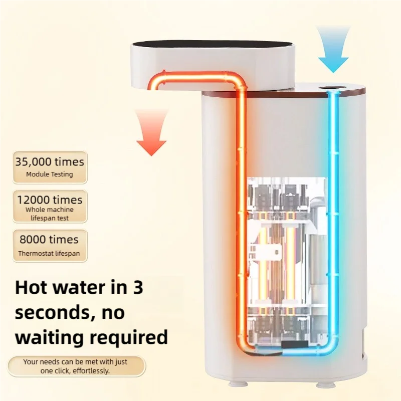 2000W Instant-Heat Water Dispenser 3-Second Rapid Heating Compatible with Mineral Water/Bottled Water Portable Water Dispenser