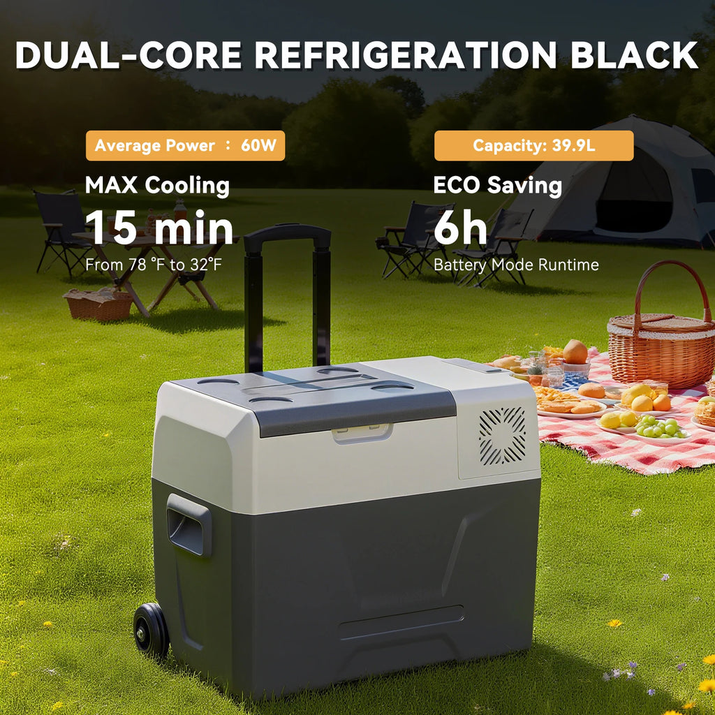 30L 35L 40L 45L 50L 55L Car Refrigerator DC 12V/24V Car Freezer Fridge -4℉~68℉ RV Portable Compressor Cooler Camping Travel