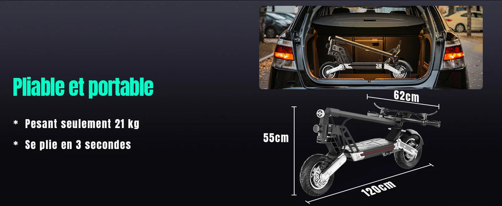 TODIMART G2 ABE E Scooter, 48V 13AH, 500W, 40-45KM range, 20km/h, Dual shock absorbers, dual disc brakes, 10-inch off-road tire