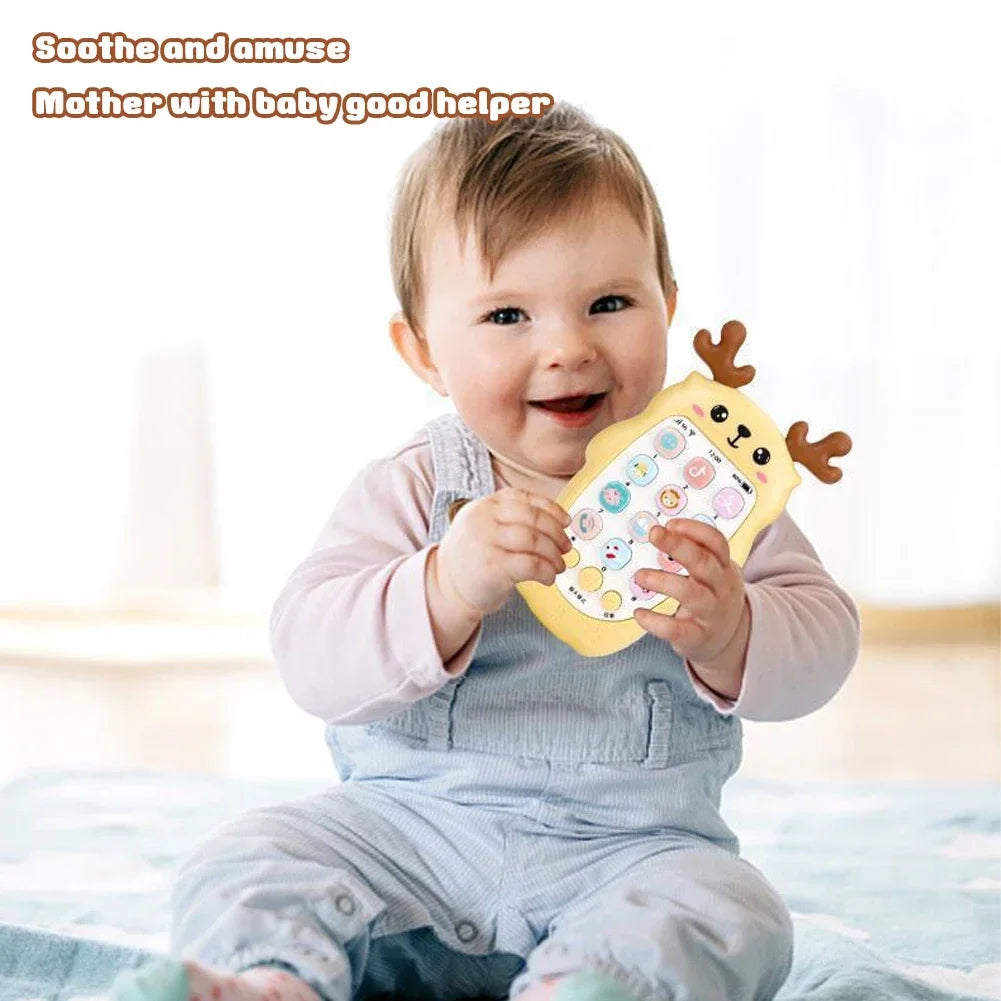Baby Phone Toys Bilingual Telephone Teether Music Voice Toy Early Educational Learning Machine Electronic Children Gift Baby Toy
