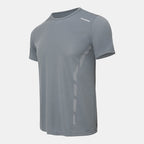 4/1 Pcs Men's Summer Multicolor Quick-drying Sports Short Sleeve Loose Breathable Fitness Running Badminton T Reflective Strip