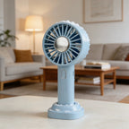 Mini Cooling Fan 3 Speed Portable Summer Refreshing Breeze Ice Pack 1800mAh Rechargeable Personal Air Conditioner