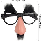 Novelty Glasses Funny Big Nose Glasses with Eyebrows / Mustache Halloween Birthday Parties Funny Photo Props
