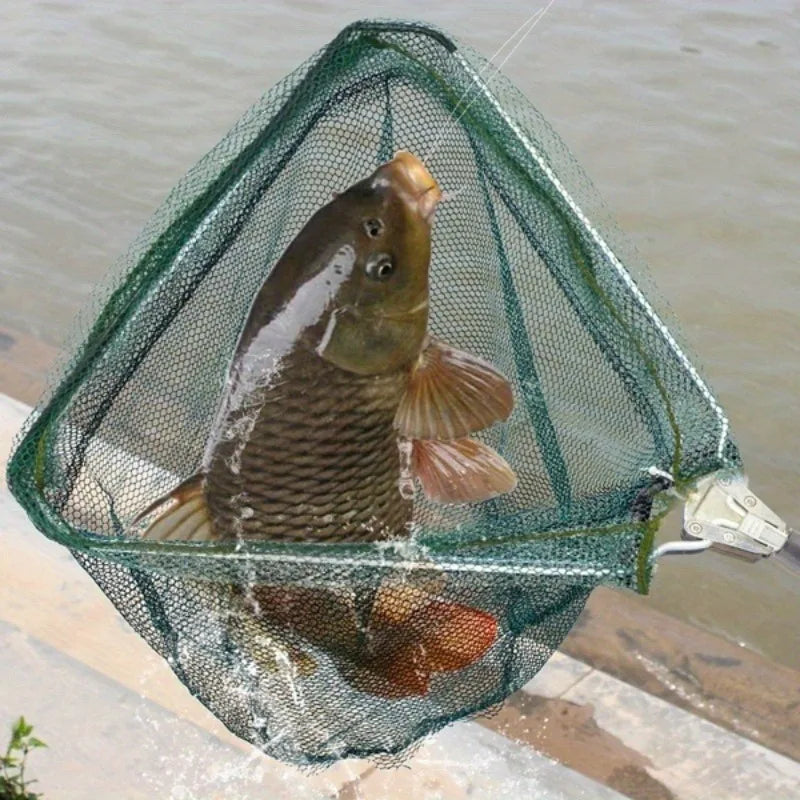 1Ultra-lightweight Foldable Fishing Net - Durable Aluminum Alloy Telescopic Handle - Ideal for any fishing adventure - Essential Secondary image