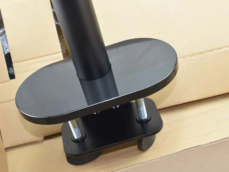 OL-3L aluminum silver Ergonomics 10"-17" desk laptop stand 32" monitor desktop bracket computer mount full motion column bar