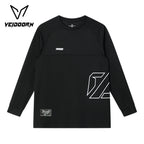 2025 Mens Quick Dry Workout T-Shirt Moisture Wicking Training Top Gym Fitness Long Sleeve Running Basketball Tee Athletic Wear