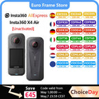 Insta360 X4 Air / X4 Action Camera - 165g light 8K 360-Degree Camera, Invisible Pole Effect Built-in want X4 Air