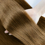 Clip in Hair Extensions Straight 100% Remy Human Hair Clip in Extensions Invisible Seamless Clip ins Hair Extension 8pcs Natural