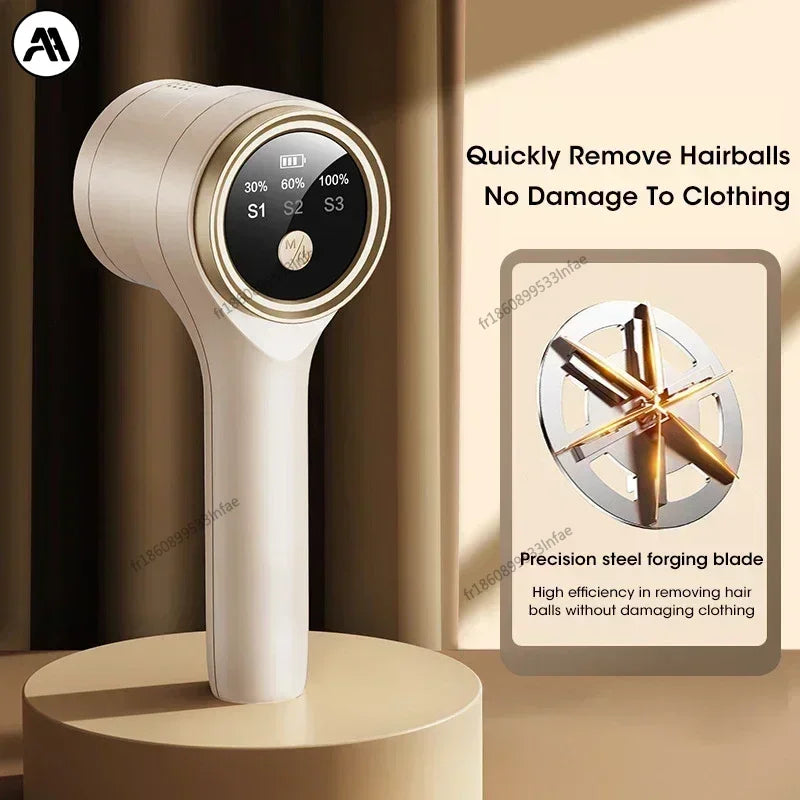 Lint remover for clothing electric pellet fluff remover rechargeable portable fabric hairball shaver removes lint from clothes Main image