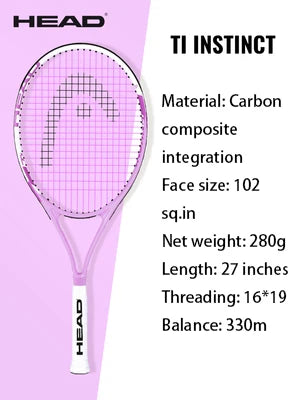 HEAD Carbon Composite Integration Tennis Racket For Beginners Men Women College Students Single Training Racquet