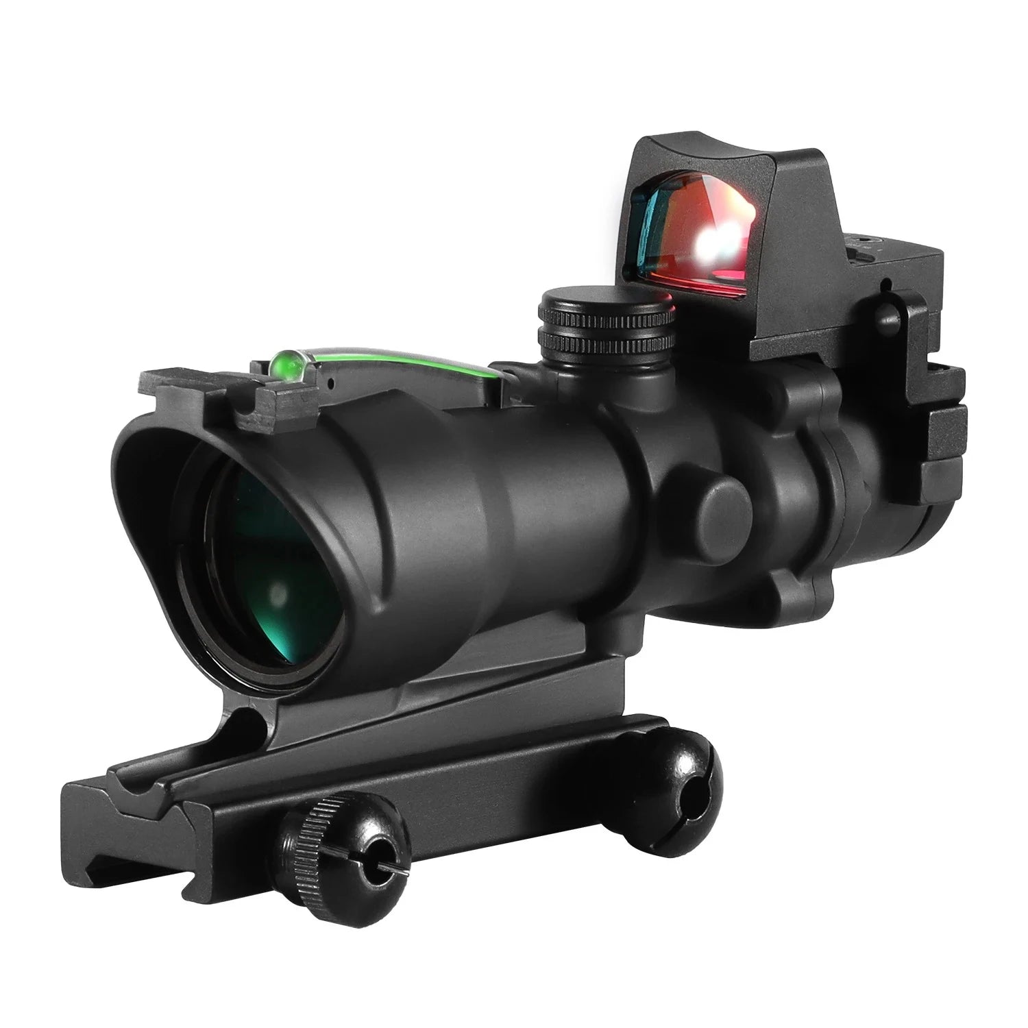 Adjustable 4x32 Red Dot 1x  4x Scope  Red Dot Tactical Scope 20mm Rail Scope for Hunting Main image